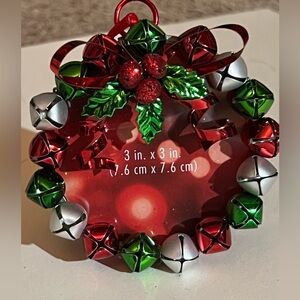 Avon Red and Green Holiday Bell Frame